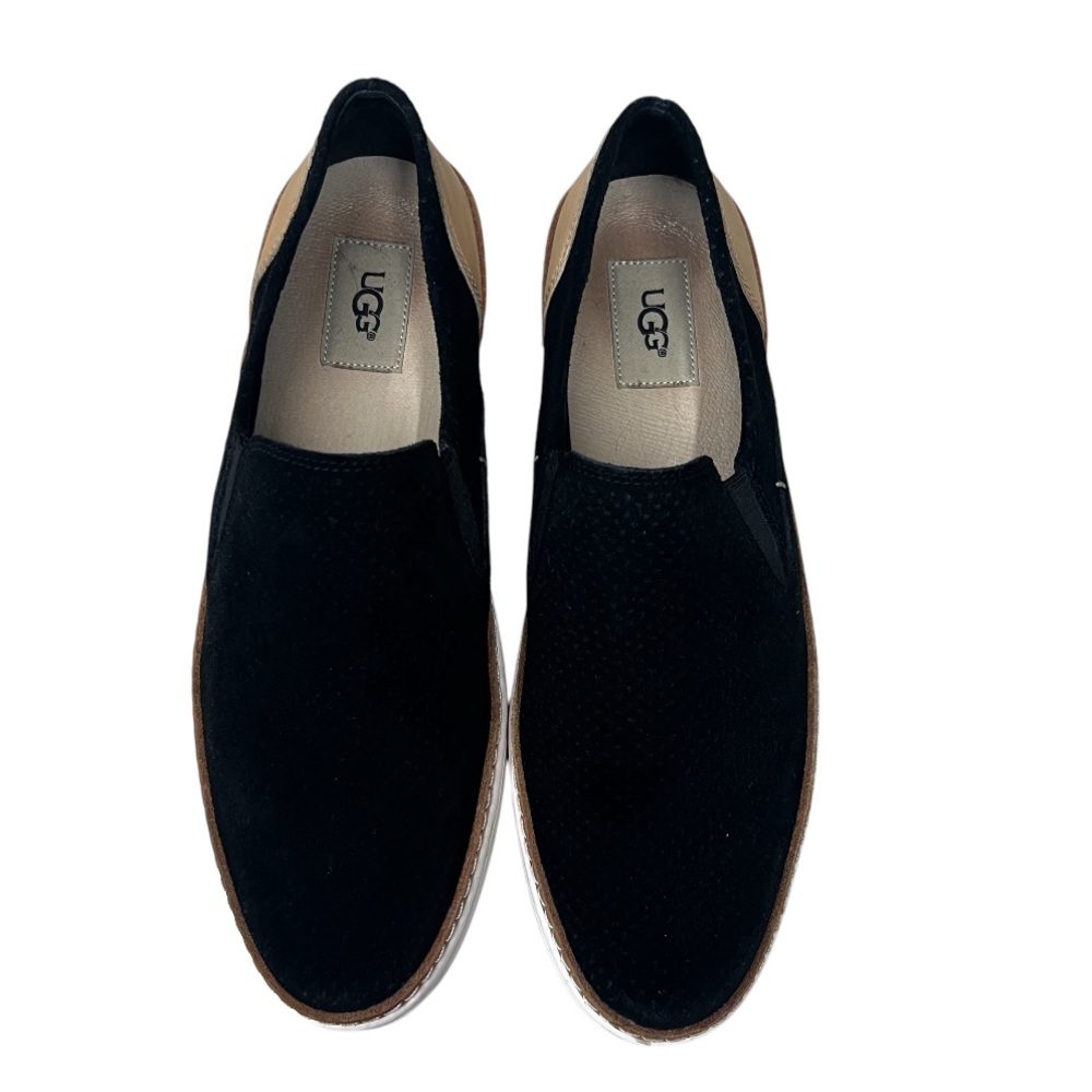 UGG Adley Black Suede Slip On Sneakers Size 9.5‎